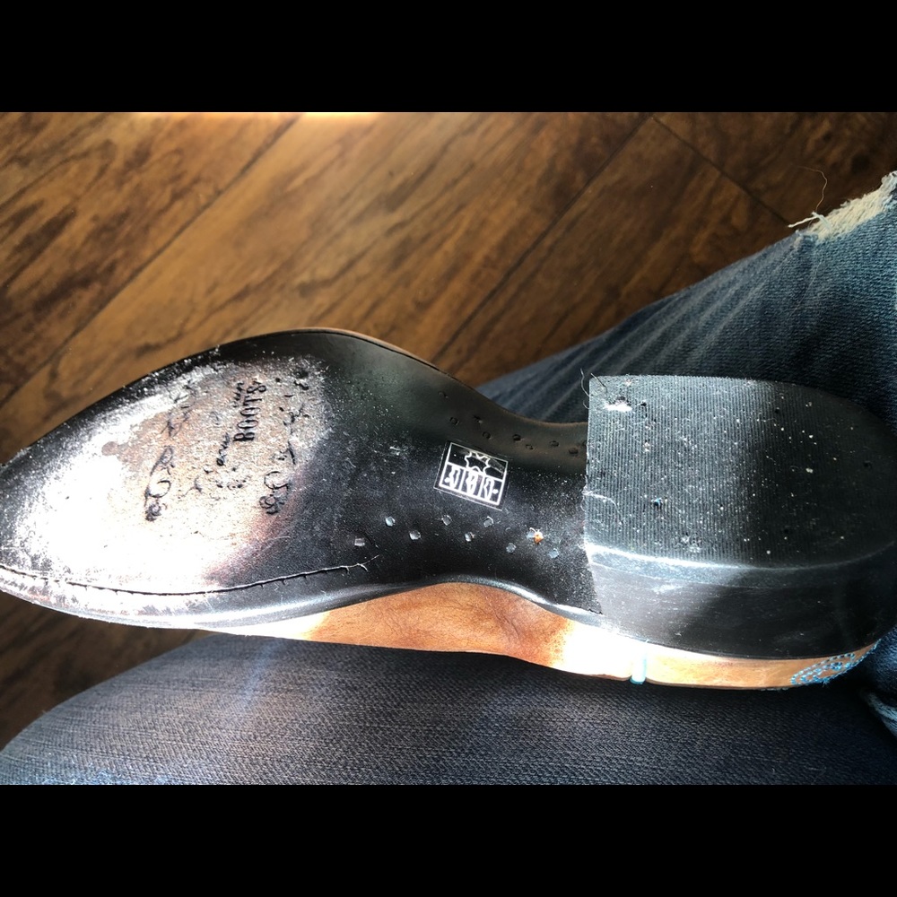 Texas leather Boots . Hand stitch - Picture 4 of 5
